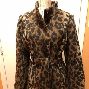 Lovely Centigrade Animal Print Coat